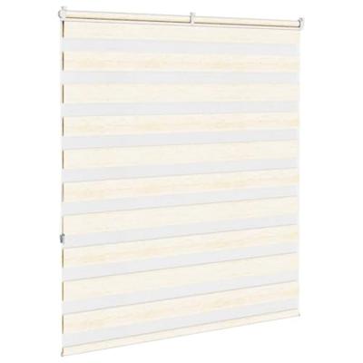 Zebra rolgordijn 120x150 cm stofbreedte 115,9 cm marmerbeige
