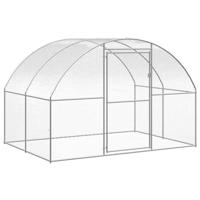 VidaXL Kippenren 3x2x2 m gegalvaniseerd staal - thumbnail