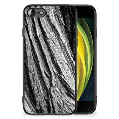 Houten Print Telefoonhoesje iPhone SE 2022 | SE 2020 | 7/8 Boomschors Grijs