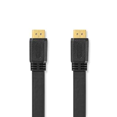 Nedis High Speed ??HDMI™-Kabel met Ethernet | HDMI™ Connector | HDMI™ Connector | 4K@30Hz | 10.2 Gbps | 2.00 m | Plat | PVC | Zwart | Label - Nedis High Speed ??HDMI™-Kabel met Ethernet | HDMI™ Connector | HDMI™ Connector | 4K@30Hz | 10.2 Gbps | 2.00 m | Plat | PVC | Zwart | Label -