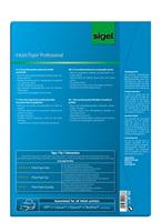 Sigel Inkjet Paper Professional IP182 Inkjet printpapier DIN A4 120 g/m² 50 vellen Helderwit - thumbnail