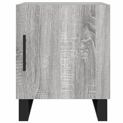 Nachtkastjes 2 st 40x40x50 cm bewerkt hout grijs sonoma eiken