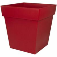 EDA Toscane vierkante pot - 50 cm - 87 L - Rood - thumbnail