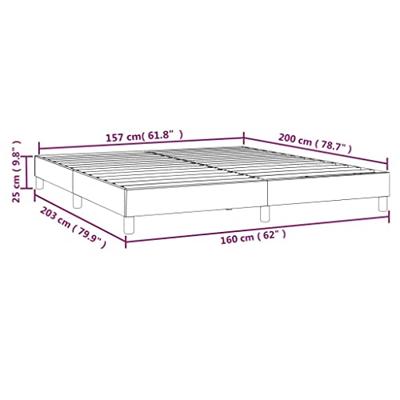 Boxspringframe kunstleer wit 160x200 cm Boxspringframe kunstleer wit 160x200 cm