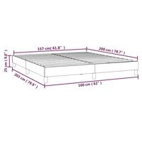 Boxspringframe stof donkergrijs 160x200 cm - thumbnail