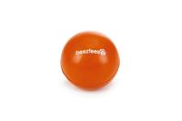 Rubber bal massief hondenspeeltje oranje 7.5 cm - thumbnail