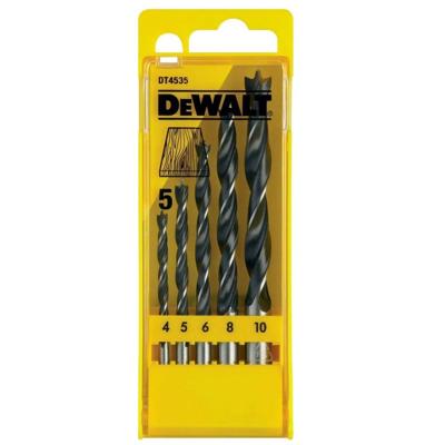 DeWALT DT4535 5-delige Houtspiraalborenset DeWALT DT4535 5-delige Houtspiraalborenset
