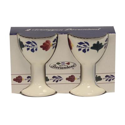 Boerenbont set van 2 eierdop groot