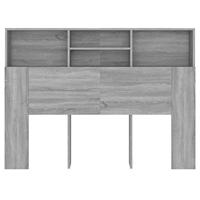 Hoofdbordkast 140x19x103,5 cm grijs sonoma eikenkleurig - thumbnail