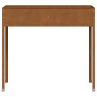 VidaXL Plantenbak 100,5x40,5x90 cm weervast staal - thumbnail