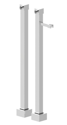 Universele badkraankoppelingen Wiesbaden vierkant Universele badkraankoppelingen Wiesbaden vierkant