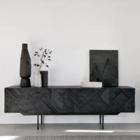 Ethnicraft TV-meubel 'Graphic' Gevernist Teakhout, 160cm - thumbnail