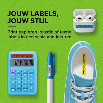 DYMO S0721530 Labeltape Kunststof Tapekleur: Transparant Tekstkleur: Zwart 12 mm 4 m - thumbnail