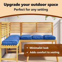 VidaXL Kussen 6 pcs koninklijk blauw 40 x 40 x 8 cm oxford stof - thumbnail