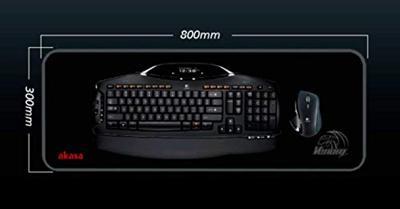 Akasa AK-MPD-05BK muismat Zwart Game-muismat - thumbnail