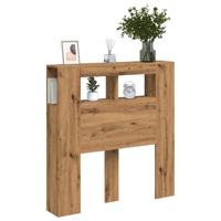 Hoofdeinde met LED 180x18,5x103,5 cm hout artisanaal eikenkleur - thumbnail