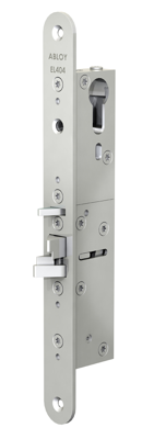 ABLOY EL404 Bijzetslot | solenoid | zelfvergrendelend | DM25 | 30 en 35mm | PC | voorplaat RVS 25x251mm afgerond | spanningsloos vergrendeld | 12/24V
