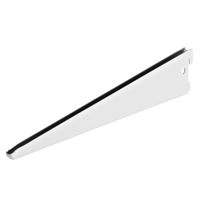 Drager dubbel 220mm wit gelakt - thumbnail