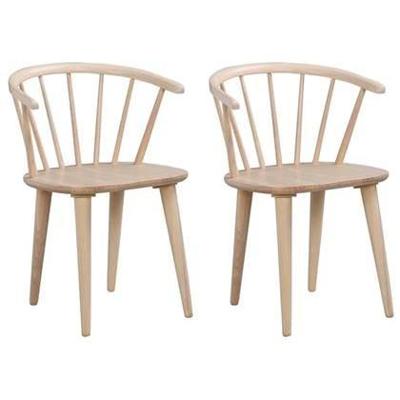 Rowico Home Carmen Houten Spijlenstoel Whitewash - Set Van 2