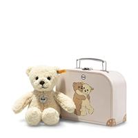 Teddybeer met koffer 21 cm voor kinderen STEIFF MILA beige - thumbnail