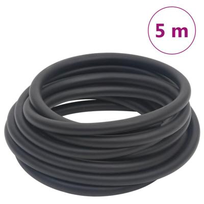 VidaXL Luchtslang hybride 0,6&apos;&apos; 5 m rubber en pvc zwart
