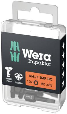 Wera 868/1 IMP DC Diamond Impaktor Binnenvierkant Bits # 2x25 05057631001