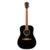 Fender FA-125 Dreadnought Black akoestische westerngitaar met gigbag - thumbnail
