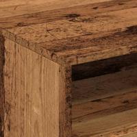 Salontafel met LED-verlichting 50x49x40 cm oud houtkleurig - thumbnail