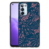 OPPO Reno5 5G | Find X3 Lite Bloemen Hoesje Palm Leaves - thumbnail