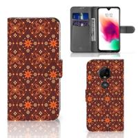 Motorola Moto G7 | G7 Plus | Telefoon Hoesje | Batik Brown - thumbnail