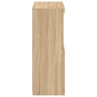 Bijzetkast met LED-verlichting bewerkt hout sonoma eikenkleurig - thumbnail