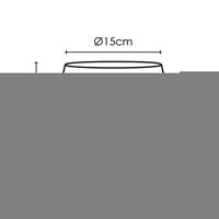 Lampenkap rond schuin | taps | rotan | rieten lampenkap voor tafellamp | lampenkap met E27 fitting | Ø20cm H13cm | wit - thumbnail
