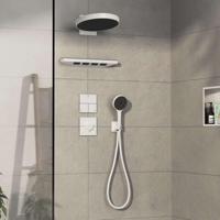 Hansgrohe ShowerSelect Comfort E stopkraan inbouw voor 3 functies, mat wit - thumbnail