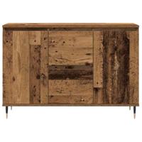 Dressoir met lade Oud hout 101.5 x 35 x 70 cm Bewerkt hout - thumbnail