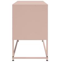 Tv-meubel 100,5x39x60,5 cm staal roze - thumbnail