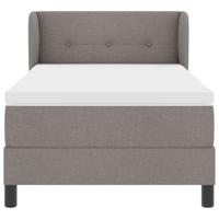 Boxspringbed met matras stof taupe 80x200 cm - thumbnail