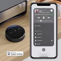 WiiM Mini AirPlay 2 draadloze audiostreamer, multiroom stereo, voorversterker, werkt met Alexa en Siri spraakassistenten, stream hi-res audio van Amazon Music, Tidal en meer - thumbnail