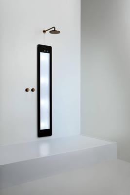 Sunshower Plus L inbouw met infrarood en UV-licht black