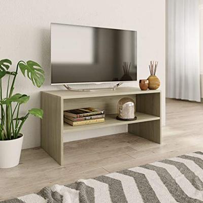 VidaXL Tv-meubel 80x40x40 cm bewerkt hout sonoma eikenkleurig VidaXL Tv-meubel 80x40x40 cm bewerkt hout sonoma eikenkleurig