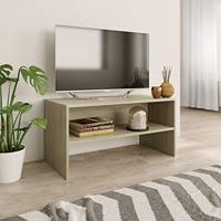 VidaXL Tv-meubel 80x40x40 cm bewerkt hout sonoma eikenkleurig - thumbnail