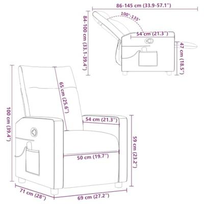 Massagestoel verstelbaar stof donkergrijs