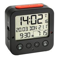 TFA Dostmann 60.2528.01 Wekker Zendergestuurd Zwart Alarmtijden 2 - thumbnail