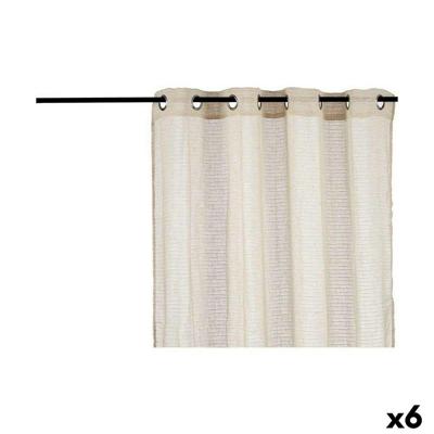 Gordijn Beige 140 x 0,1 x 260 cm (6 Stuks)