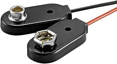 Beltrona 9V-I-Clip-G Batterijclip Aantal cellen: 1 9V (blok) Drukknopaansluiting (l x b x h) 26 x 13 x 8 mm
