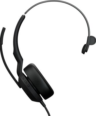Jabra JABRA Evolve2 50 MS monaural USB-C On Ear headset Zwart