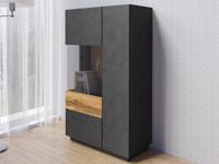 Commode SILAC 2 deuren (links) matera/wotan eik - thumbnail