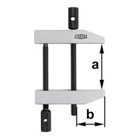 Bessey PA70 Parallelle schroefklem Spanbreedte (max.):70 mm Afmeting, lengte: 175 mm Afm. werkbereik:43 mm - thumbnail