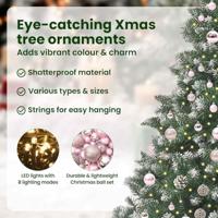 VidaXL Kunstkerstboom met 300 led groen 210 cm pvc en plastic en staal - thumbnail