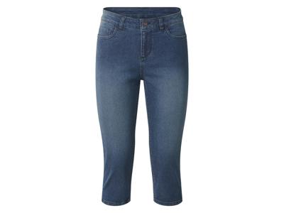 esmara Dames capri jeans - Slim fit (Donkerblauw, 46)