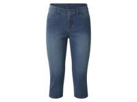 esmara Dames capri jeans - Slim fit (Donkerblauw, 46) - thumbnail